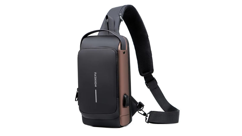 Mochila Anti-Furto com Senha USB Slim Bag