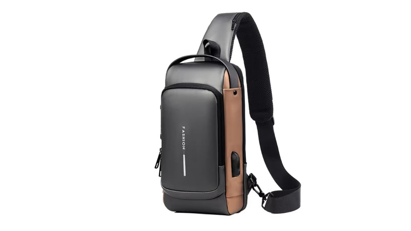 Mochila Anti-Furto com Senha USB Slim Bag